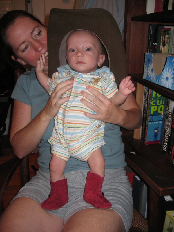 Cowboy Sebastian with hat and Justins